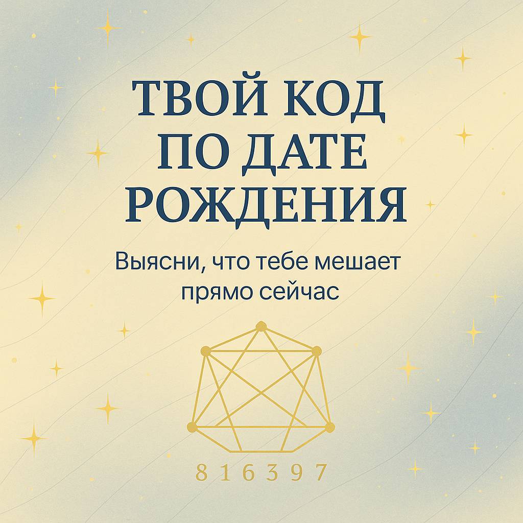 Твой код по дате рождения